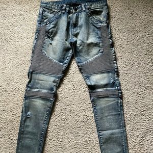 Represent Clo. Skinny Biker Jeans